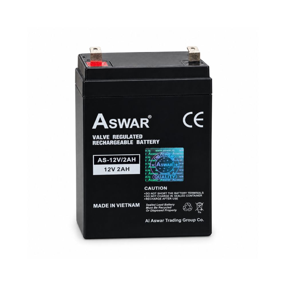 أسوار أسوار AS-12V 2AH بطارية قابلة للشحن 12 فولت 2 أمبير ساعة capacity: 2ah | battery: 12v